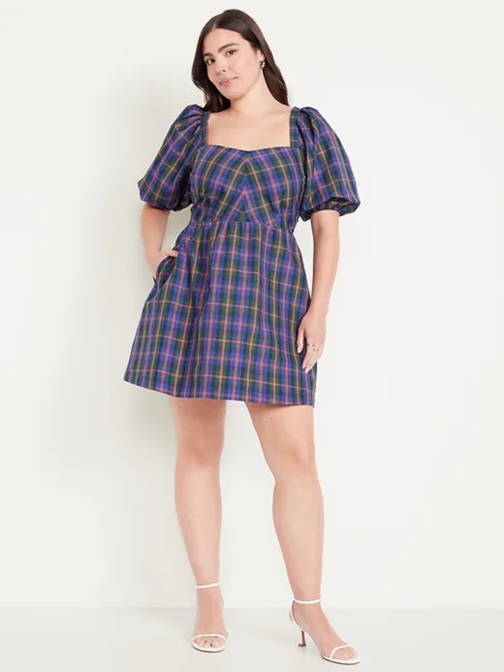 Old Navy Plaid Dress - Blue, Green & Red
